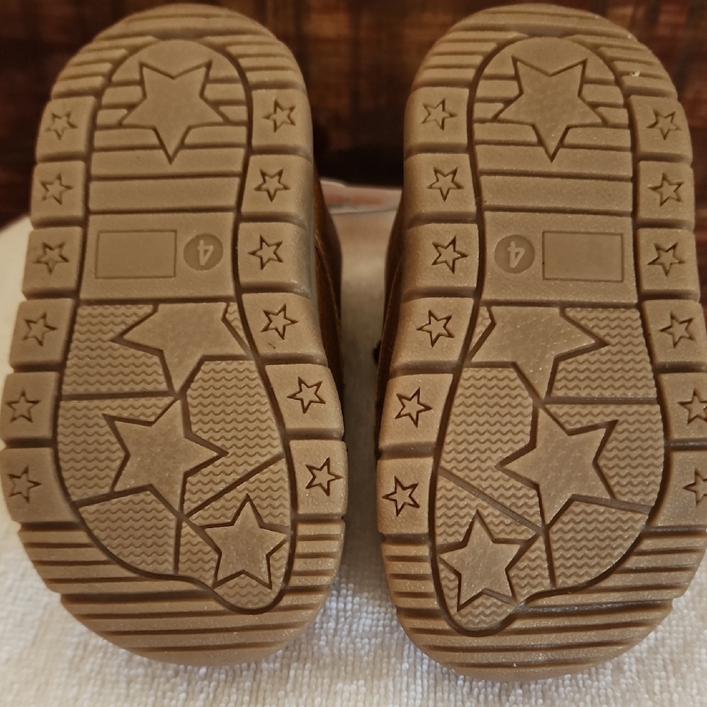 Carter's Tan Kids Boots with Brown Laces - Picture 5 of 7
